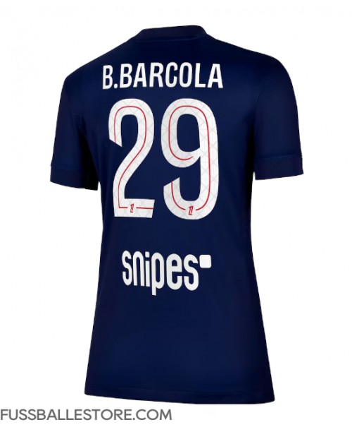 Günstige Paris Saint-Germain Bradley Barcola #29 Heimtrikot Damen 2025-26 Kurzarm Günstige Paris Saint-Germain Bradley Barcola #29 Heimtrikot Damen 2025-26 Kurzarm